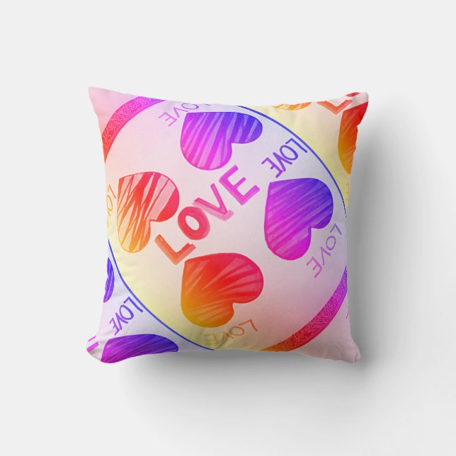 Almofada Gradiente Retroativo do LOVE (Frente)