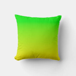 Almofada Gradiente verde e amarelo de neon