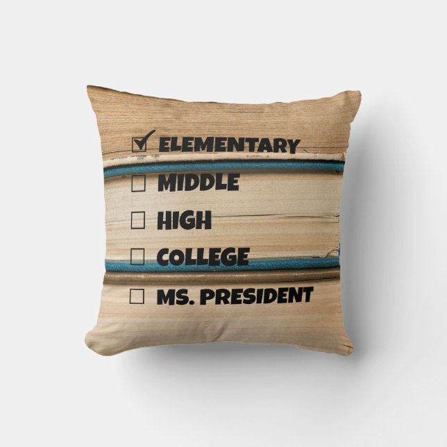 Almofada Graduação no Ensino Médio Senhora Presidente (Frente)