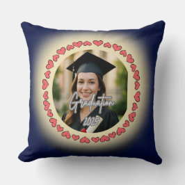 Almofada Graduation Custom Photo Throw Pillow