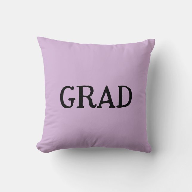 Almofada Graduation grad name purple pastel congrats 20XX n (Frente)