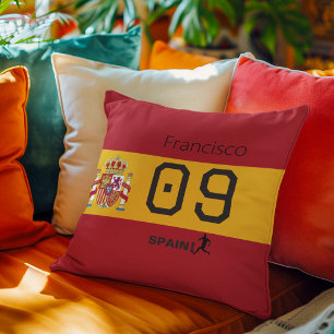 Almofada Gráfica Personalizada do Atleta da Seleção Espanho