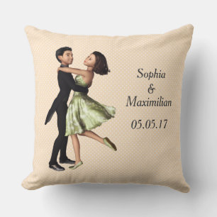 Almofada Gráfico de Casal de dança personalizável