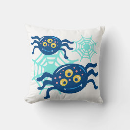 Almofada Gráfico de Clipe de Aranha Azul-Cura