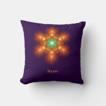 Gráfico de Flor com Brilho Neon Futurista