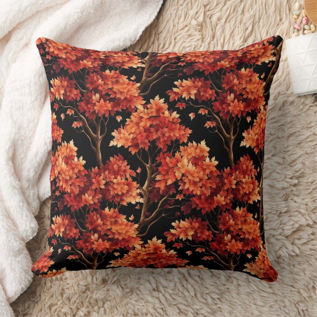 Almofada Gráfico de padrão sem costura da árvore de mapeame (Cobertor)