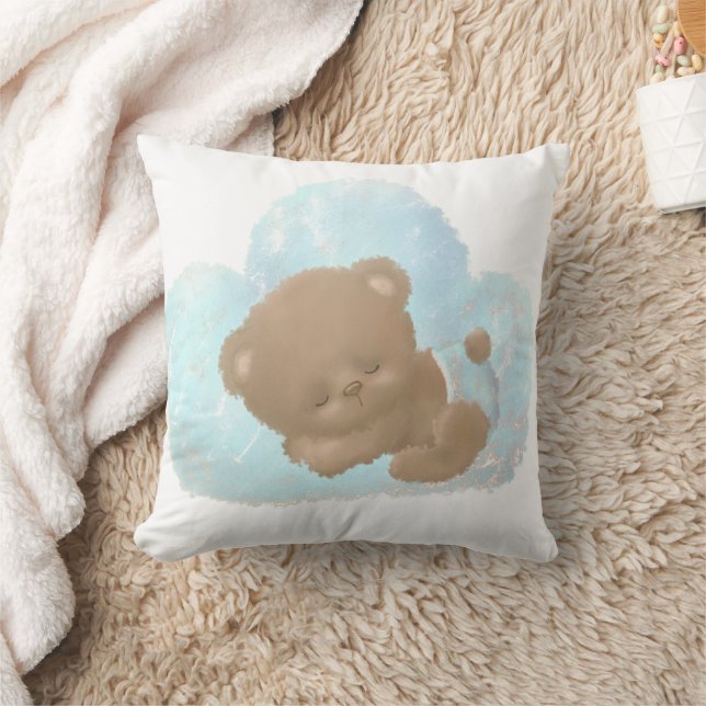 Almofada Gráfico de Urso Bebês Adorável com Aquarela (Cobertor)