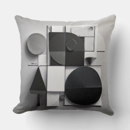 Almofada Gráfico moderno preto e branco