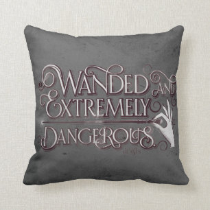 Almofada Gráfico Wanded E Extremamente Perigoso - Branco