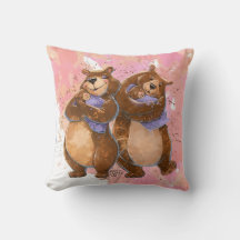 Grand Mama e Papa Urso Travesseiro decorativo