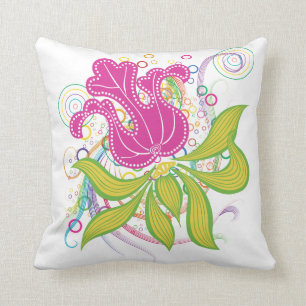Almofada Grande água cor-de-rosa Lilly