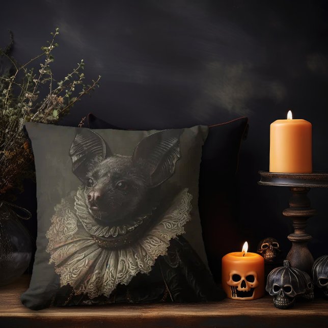 Almofada Grande Bat no Vestuário Barroco (Criador carregado)