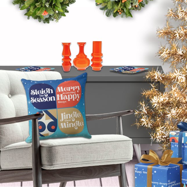 Almofada Grande Cobertor Moderno de Meados do Século para F (This listing is for Pillow, wrapping paper & glass trays sold separately in this collection.)