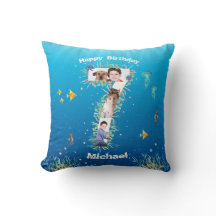 Grande Colagem De Foto De Aniversário De 7, Sob O 