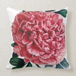 Almofada Grande coxim cor-de-rosa da flor da peônia