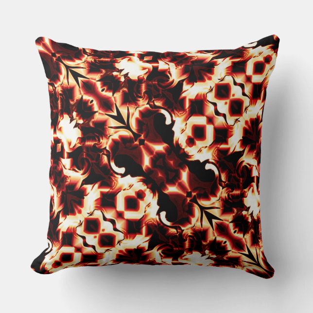 Almofada Grande espelhamento de formas levemente esculpidas (Frente)