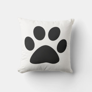 Almofada Grande Paw Imprime Bonitos Presentes Pretos Legal