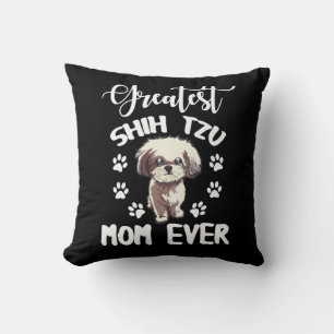 Almofada Grande Shih Tzu Mamãe Engraçado Amantes de Cacho