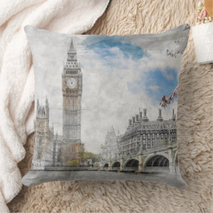Almofada Grande Travesseiro decorativo Ben London - Icônica
