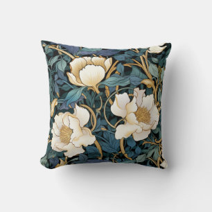 Almofada Grandes Flores William Morris Inspiraram Travessei