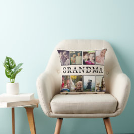 Almofada Grandma Pillow – 8 Photos & Grandkids’ Names