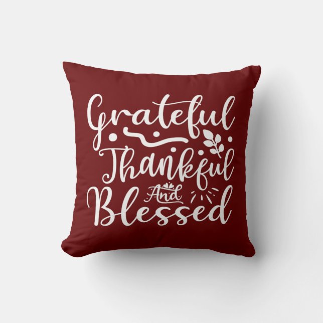 Almofada Grateful Travesseiro decorativo (Frente)