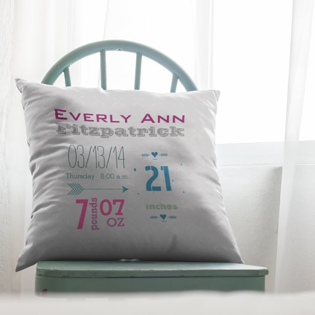 Almofada Gravação de Nascimento da Menina, Sala de Enfermei (Criador carregado)