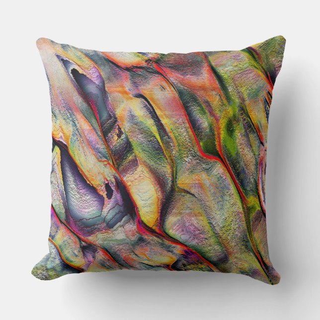 Almofada Gravado com rugosidade e aquarela virtual (Frente)