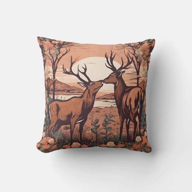 Almofada Grazing Whimsical Deer D4 (Frente)