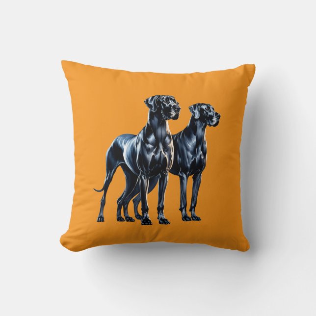 Almofada Great Danes Watercolor (Frente)