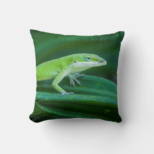Almofada Green Anole Lizard (Frente)