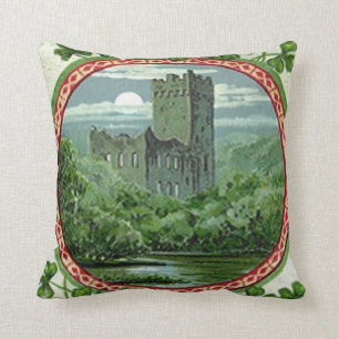 Almofada Green Blarney Castle Ireland Shamrock