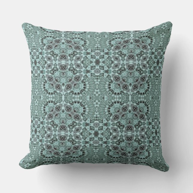 Almofada green ethnic ornament decor  (Frente)