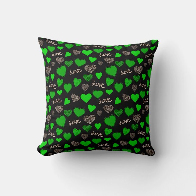 Almofada Green hearts (Frente)