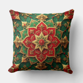 Almofada Green Red Decorative Christmas Throw Pillow