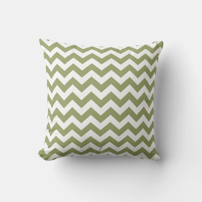 Almofada Green Safari Chevron (Frente)
