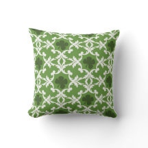 Green Shamrock Damask