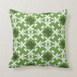 Almofada Green Shamrock Damask