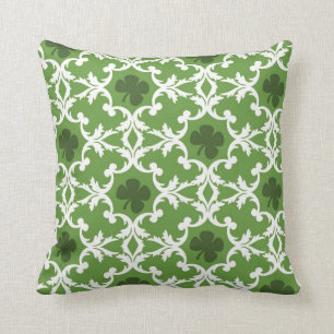 Almofada Green Shamrock Damask