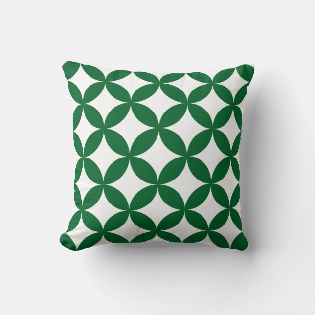 Almofada Green Shippo Patterion Cushion - Trona Japonesa (Frente)
