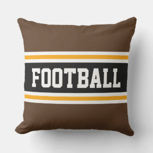 Almofada Grelha de FUTEBOL Torta-se Atlética Marrom Amarelo