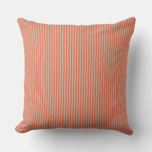 Almofada Greve de Ticking Laranja
