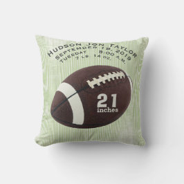 Almofada Greve Verde de Futebol Boys - História de Nascimen