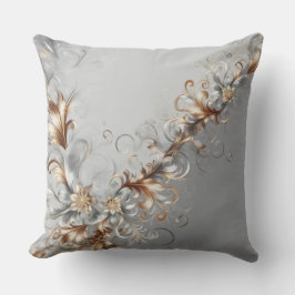 Almofada Grey, Gold & Silver Modern Decorative Pillow