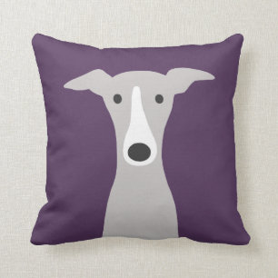 Almofada Greyhound, italiano Greyhound ou Whippet Dog Viole