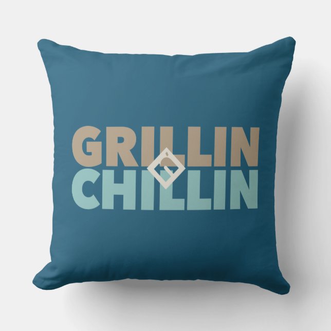 Almofada Grillin' e Chillin' (Frente)
