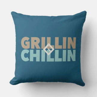 Almofada Grillin' e Chillin' personalizados