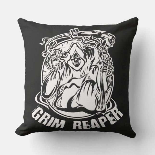 Almofada Grim Reaper Scary Halloween (Frente)