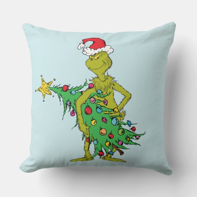 Almofada Grinch Clássico | Travesso (Frente)