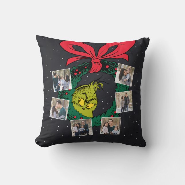 Almofada Grinch | Personalized Ornament Throw Pillow (Frente)
